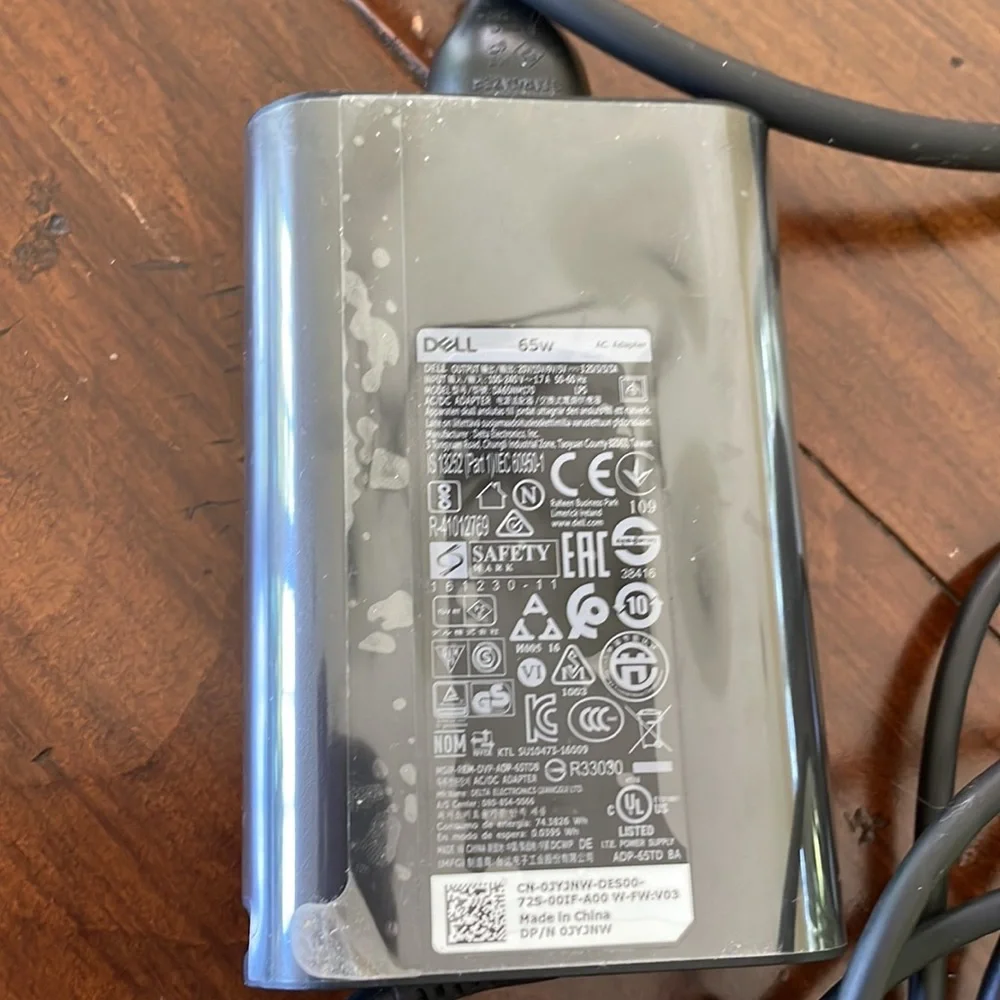 Dell 65w charger ac adapter